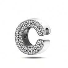 26pcs Silver-Plated English Alphabet Charm Beads, Elegant Fashion Jewelry For Bracelet Necklace, Birthday Gift For Mom, Women, Family