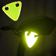 多色应急反光自行车尾灯 - 无需电池，增强山地自行车和公路自行车的可视性和道路指示