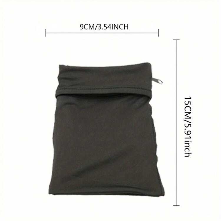 1 st. Modern lättviktig mobiltelefonrem med bokstavstryck, handledsplånbok/armband, lämplig för resor, promenader, löpning, cykling och yoga. Plånboksväska kan rymma kontanter, nycklar, kort, ID-kort - ett måste till jul - Svart - Visa 4