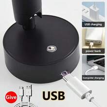 Versatile LED Spot Light, Magnetic Wall Light With 3 Color Modes & Adjustable Brightness - Touch Control, Easy Install, Perfect For Plants & Artwork - USB Rechargeable Battery - Ideal For Bedrooms, Living Rooms, And Hallways, Wireless Hole Free, 360 ° Rotating Touch Control - Black - 查看 6