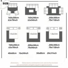 New Large Area Rug, Personalized Grey Geometric Pattern, Modern Minimalist Style, Made Of High-Density Knit With Slip-Resistant, Fade-Resistant, And Abrasion-Resistant Surface. The Bottom Features Anti-Slip Particles For Enhanced Friction. - Multicolor - View 11