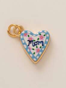 1件简约精致INS风草莓爱心DIY吊坠，18K镀金，抗氧化，适合送给妻子和母亲，可自由搭配 - 彩色 - 查看 21