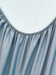 1件套小熊提花豆豆绒凉感儿童床罩，适合夏季清凉儿童床上用品，儿童床上用品，可机洗，儿童房装饰，床垫保护套，床垫罩