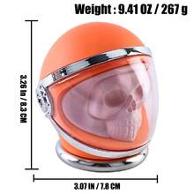 Metal Tobacco Grinder, Large 3"/78mm Creative Skull Helmet Design Superior Zinc Alloy Four-Layers Spice Grinder, Making Grind Tobacco More Delicate And Finely, Portable And Easier To Use(1 PC)