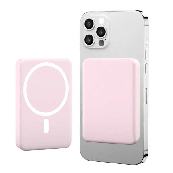 LUCKYDUO Magnetic Wireless Power Bank,5000mAh Slim Wireless Battery Pack With USB C PD 20W Ultra Fast Charging Magnetic Portable Charger For I-Phone16/16pro Max15/14/13/12 Series Suitable For Summer Holiday Outdoor Travel/Camping And Hand Free Emergency Backup Mobile Power Supply Gifts For Family, Friends, Birthday