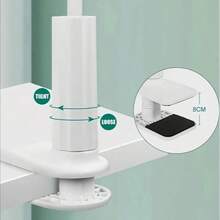 1pc Universal 360° Rotating Tablet And Phone Stand - Adjustable Flexible Spiral Base, Suitable For Slouchy Browsing, Perfect Bedside Companion, Ergonomic Design, Space-Saving, Durable, Multi-Angle Viewing For Tablets And Smartphones