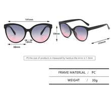 1 副时尚超大猫眼复古 T 台街头风格时尚眼镜猫眼形墨镜