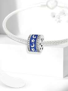 1 件时尚拥抱树懒珠饰适合女士手链手镯 DIY 珠宝制作和日常服装搭配珠宝装饰适合女孩 - 銀色 - 查看 9