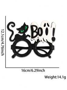 1 buc Halloween ochelari de vedere jucărie noutate ochelari cosplay Halloween petrecere favoare amuzant sclipici decorațiuni de petrecere ochelari dovleac păianjen pânză fantomă liliac pălărie craniu ocular ochelari