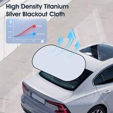 Easypie Selection Tấm che nắng cửa sổ sau xe hơi dạng hút chân không - Chống tia UV & Bảo vệ sự riêng tư, Tấm che nắng xe hơi có thể gập lại, Phù hợp với xe sedan, SUV, xe tải, Đa năng, Cần thiết cho mùa hè - Một cỡ - Xem 5