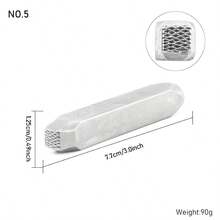 Steel Stamp Punch Set - Jewelry Metal Stamping Tools - Jewelry Engraving Tools - Jewelry Chasing Set Professional Craft Mold - Steel Texture - Suitable For Stamping On Wood, Leather, Jewelry And Other Materials - Handicraft Art Punch Set