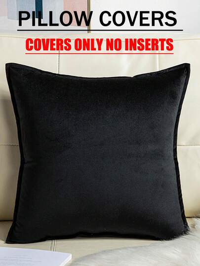 1/4 Vỏ gối sofa nhung dày màu trơn, nhuộm màu tích cực (Không bao gồm ruột gối bên trong)