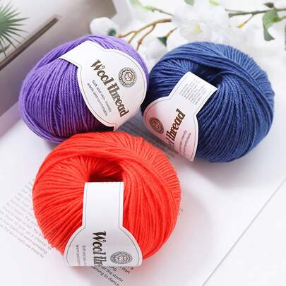 10 st/set ullblandat akrylgarn, mjukt garn för virkning, ullgarn för virkning, stickning, stickgarn, virkgarn för virkad väska, huvudbonad, sjal, jacka, pyssel, tröja, halsduk