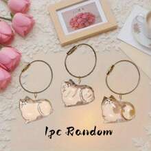 1/3/6pcs Cat Hair Storage Transparent Capsule, Cat Hair Collection Box, Charm Gashapon, Keychain Pendant, Pet Hair Storage Capsule