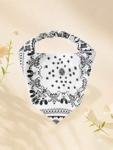 Women's Simple & Vintage Crossed Bandana Print Headbands Boho Hair Band Turban Headband Sweatband, Holidays And Streetwear, Headband, HairScarf, Bandana Top, Women Bandana Scarf Hair Accessories Autumn Accessories - Multicolor - View 4