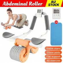 Elbow Ab Roller Wheel Abdominal Core Strength Automatic Machine Knee Wheel Mat Gym