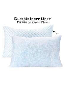 Gel Memory Foam Pillows Relieves Neck Pain Perfect For Side Spers Adjustable Height 25" X 15" Maintains Proper Posture Tle Layering Ultra Durable High Build Quality