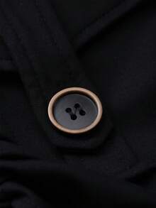 返校季运动瑜伽工装短裤，弹力褶皱提臀宽腰带翻盖口袋侧边松紧抽绳，舒适高品质魅力健身骑行短裤，女士万圣节服装，黑色夏季款 - 黑色 - 查看 5