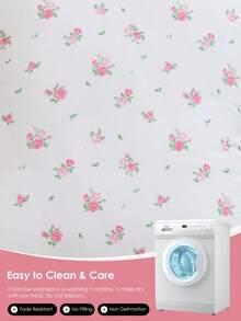 1 pieza Funda de cojín con volantes y estampado adorable, suave y transpirable, funda de almohada sin relleno, disponible para decoración casual del hogar, sofá interior, dormitorio, uso en dormitorio. Lavable a máquina, para todas las estaciones. Para ropa de cama del hogar y artículos esenciales para dormitorio. Certificado Oeko-Tex