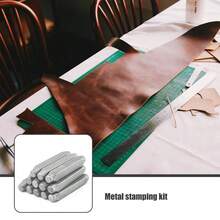 Steel Seal Stamping Set - Jewelry Metal Stamping Tool - Jewelry Carving Tool - Jewelry Chiseling Set Professional Craft Mold - Steel Texture - Suitable For Imprinting On Wood, Leather, Jewelry, Etc. - Handicraft And Art Stamping Set