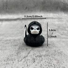 Gothic Duck Of Death - Garage Kit, Unique Gothic Style Gift And Collectible, Novelty Decoration, Dark Satanic Evil Duck Ornament For Desktop Home Decor - Đen trắng - Xem 12