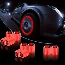 10个装夜光轮胎气门嘴帽，适用于汽车、摩托车、自行车，可在黑暗中发光 - 六角形气门嘴帽，紫外线激活发光，防腐蚀防尘，易于安装（适用于美式/低孔气门嘴） - 增强夜间能见度 - 多色 - 查看 15