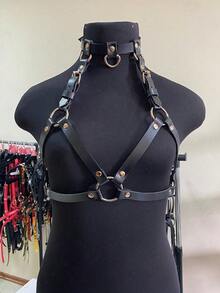 1 件女士性感露背吊带紧身胸衣，适合派对、庆典或情侣日常约会 - 黑色 - 查看 4