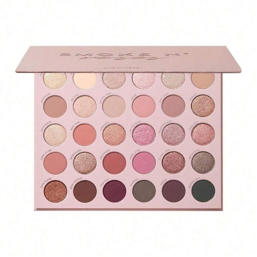 ColourPop Stone Cold Fox Eyeshadow Palette - 30 Pan Cool Tone Eye Makeup Palette With Matte & Metallic Finishes - High-Pigment Eye Makeup With A Long-Wearing Formula (1.16 Oz)
