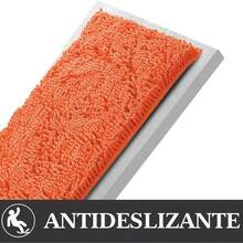 VOGRAC Paula Home - Deep Pile Chenille Bath Mat | Non-Slip, Thick, Extra Soft & Absorbent | 100% Microfiber For Shower & Bath - Orange - View 6