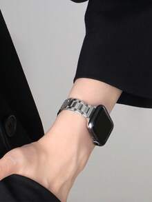 1 dây đeo kim loại màu bạc mỏng, kiểu dáng tối giản, tương thích với Apple Watch Series 11 10 9 8 7 SE 6 5 4 3 2 1 Ultra 3/2/1, dây đeo thép không gỉ có thể điều chỉnh, phù hợp với kích thước 46mm 49mm 40mm 44mm 45mm 41mm 42mm 38mm, vòng đeo tay thay thế thiết kế đơn giản. - Bạc - Xem 4
