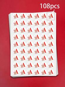 216pcs Customized Christmas Stickers, Santa Claus Letter Stickers, Christmas Gift Labels, Snack Packaging Stickers, Customizable Text, 5cm X 3cm, Suitable For Holiday Gift Wrapping, Envelope Stickers, Candy Packaging, Small Business Packaging - Multicolor - View 12