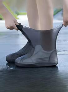 1 Pair/2 Pairs Of Latex Waterproof Non-Slip Shoe Covers, Reusable, Waterproof Protection, Outdoor Latex Rain Boots Waterproof Shoe Covers, Reusable, Rainproof. Multiple Colors Available, Rain And Sand Proof Silicone Rain Shoe Covers, Silicone Waterproof Shoe Covers, Rainy Day Shoe Covers, Reusable Non-Slip Rain Boots, Suitable For Rainy Days, Grass And Cleaning Use (Fits Size 37-45). , Back To School Supplies Summer Cooling, Beach, Travel
