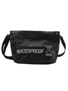 1 件 5L 防水干燥袋旅行手提包洗漱包游泳漂流皮划艇河流徒步旅行漂浮划船水袋，防水 PVC 运动包带拉链，可拆卸肩带，易于清洁，适合冒险旅行 - 完全防水，拉链开合，PVC 面料，字母图案 - 非常适合游泳、旅行和户外活动健身包跑步配件运动包女士 - 彩色 - 查看 7