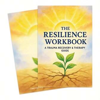1pc Resilience Workbook: A Guide To Trauma Recovery And Relaxation - PTSD, CBT Exercises, Emotion Regulation Techniques, Inner Healing Prompts - Adult Self-Help Journal, Mental Health Notebook, Minimalist Design, Easy-To-Use Format, Suitable For Psychology Students