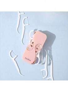 1PC Portable Dental Floss Storage Box - Automatic Pop-Up Design For Clean & Tidy Floss Storage - Travel Essential Organizer