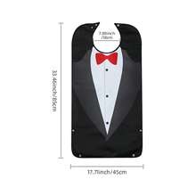 1pc Men's Dining Bib, Business Style, Machine Washable, Foldable Pocket, Protect Clothing, Suitable For Elderly And Caregivers, Seasonal Gift - Multicolor - View 17