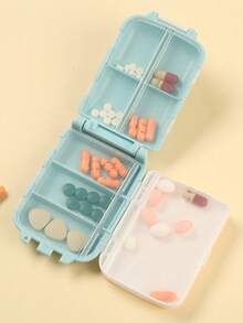 Portable Pill Case, Moisture-Proof, Reusable, Unisex, Daily Medication Planner Pocket, Can Store Vitamins, Medicines And Nutritional Supplements, Essential For Home, Travel, Outdoor, Office And School - Multicolor - View 8