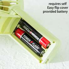 1 pieza Mini ventilador de mano con correa para la muñeca, 1 ajuste de velocidad del viento, requiere baterías AAA (no incluidas) - Multicolor - Ver 3