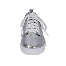 Fuzzy Anita Women's Wide Width Comfort Lace-Up Sneakers, Casual Shoes - 銀色 - 查看 2