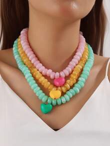 1 件复古串珠项链，迷人波西米亚风项链，个性珠宝，彩色颈链，日常项链，度假，派对，约会项链，送给她的礼物