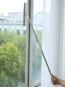 Long Handle Floor Brush, Bathroom Wall Cleaning Brush, Toilet Tile Cleaning Brush - White - View 4