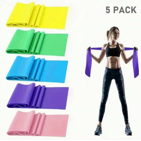 Resistance Bands Set, Suitable For Recovery Exercise, Yoga, Pilates Fitness Training, Rehabilitation, Fitness And Strength Training