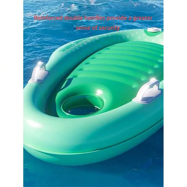 Bodyboard gonflable premium léger pour la natation et le flottage. Planche de surf gonflable durable pour s'amuser à la plage et dans la piscine. Flotteurs de piscine et jouets de plage d'été (vert)
