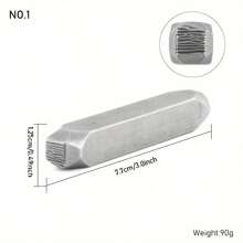 Steel Stamp Punch Set - Jewelry Metal Stamping Tools - Jewelry Engraving Tools - Jewelry Chasing Set Professional Craft Mold - Steel Texture - Suitable For Stamping On Wood, Leather, Jewelry And Other Materials - Handicraft Art Punch Set