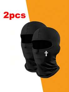 1 件男女通用儿童纯色巴拉克拉法帽，适合日常使用、徒步旅行、骑自行车、骑摩托车 - 彩色 - 查看 10