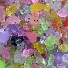 5/10/30/50/100pcs Glow-In-The-Dark Resin Animals, Resin Realistic Mini Glow-In-The-Dark Small Animals, DIY Cartoon Toys Micro Landscape Decor, Surprise Gift Pack, For Craft Dollhouse, Pranks, Garden Decor, Miniature Figurines, Toys, Miniature Statues, Turtles, Resin Animals, Mini Toys - Multicolor - View 8