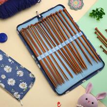 1pc New Knitting Needle Storage Bag, Multi-Style Options, Portable Knitting Needle Organizer Bag Suitable For Crochet Hooks & Knitting Needles