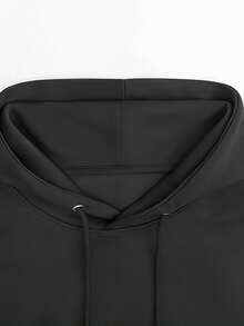 Football Lineman Hoodie - Serving Pancakes Daily Pullover Hoodie, Men's Hooded Sweatshirt - Lightweight & Ultra-Comfortable, Essential For Daily Strolls, Travel & Outdoor Activities! - 黑色 - 查看 4