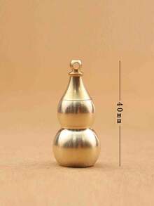 Hộp đựng thuốc hình quả bầu nhỏ, hộp sơ cứu, có thể đựng thuốc, vitamin và dầu cá, móc khóa hình quả bầu bằng đồng thau theo phong thủy, mang ý nghĩa may mắn, giàu có, sức khỏe và thành công, quà tặng cho bạn bè, gia đình và người thân yêu. - Vàng - Xem 19