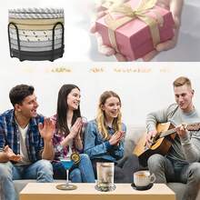 Posavasos redondos tejidos de 4/8 pulgadas, posavasos de tela absorbente, juego de posavasos tejidos a mano con bandeja, estilo bohemio, sin soporte - Multicolor - Ver 10